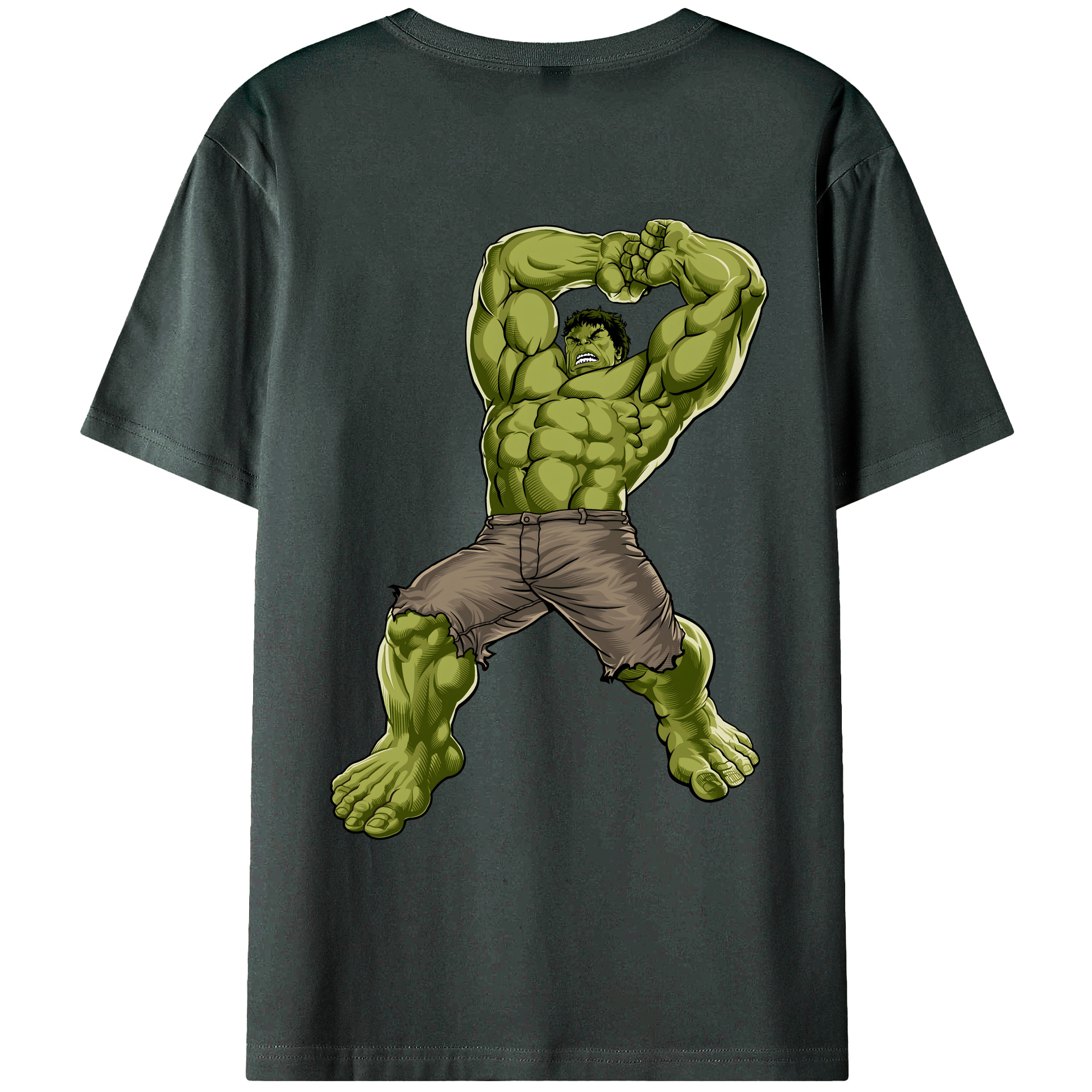 （画像用） アベンジャーズ The Avengers 綿100％ メンズ半袖Tシャツ（バックプリント） 通気性